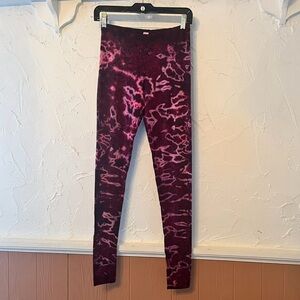 Women’s Tie-Dye Leggings - Pink and Purple
